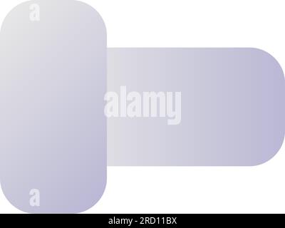 Switch off pixel perfect flat gradient two-color ui icon Stock Vector