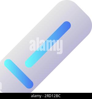 Pencil pixel perfect flat gradient two-color ui icon Stock Vector