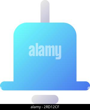 Notification pixel perfect flat gradient two-color ui icon Stock Vector