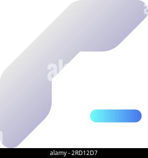 Delete contact pixel perfect flat gradient two-color ui icon Stock Vector