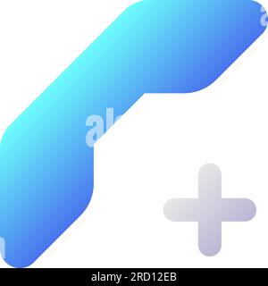Add new contact pixel perfect flat gradient two-color ui icon Stock Vector