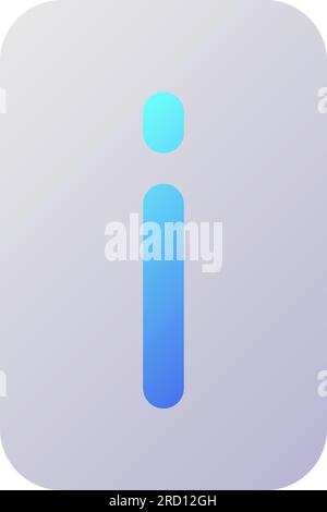 Information pixel perfect flat gradient two-color ui icon Stock Vector