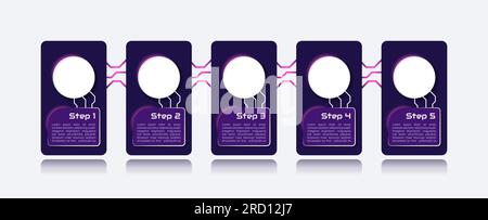 Software development infographic chart design template Stock Vector
