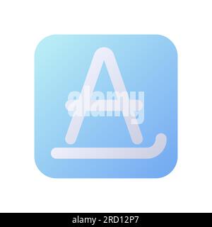 Text formatting pixel perfect flat gradient two-color ui icon Stock Vector
