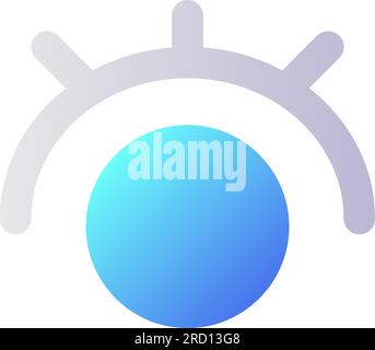 Eye pixel perfect flat gradient two-color ui icon Stock Vector