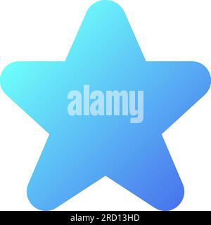 Star pixel perfect flat gradient two-color ui icon Stock Vector
