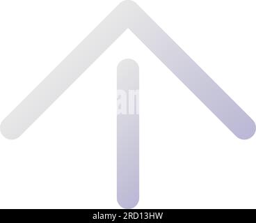 Move upward pixel perfect flat gradient two-color ui icon Stock Vector