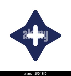 Blink transition black pixel perfect solid ui icon Stock Vector