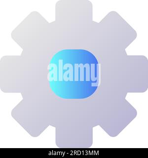 Settings pixel perfect flat gradient two-color ui icon Stock Vector