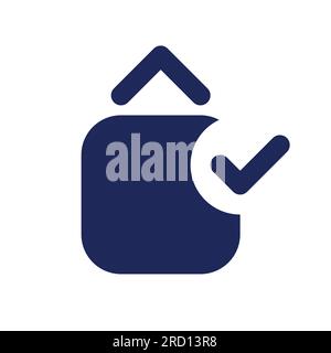 Jump animation applying black pixel perfect solid ui icon Stock Vector