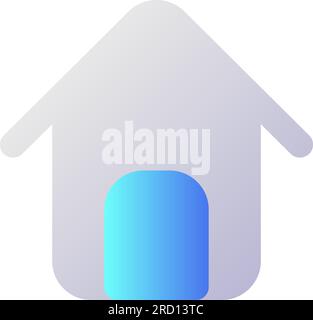 Home page pixel perfect flat gradient two-color ui icon Stock Vector