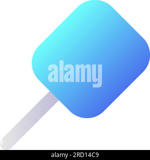 Magnifying glass pixel perfect flat gradient two-color ui icon Stock Vector