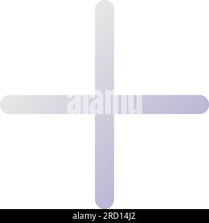 Plus pixel perfect flat gradient two-color ui icon Stock Vector