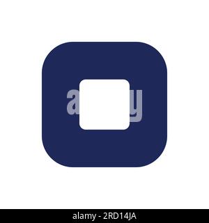 Background template black pixel perfect solid ui icon Stock Vector