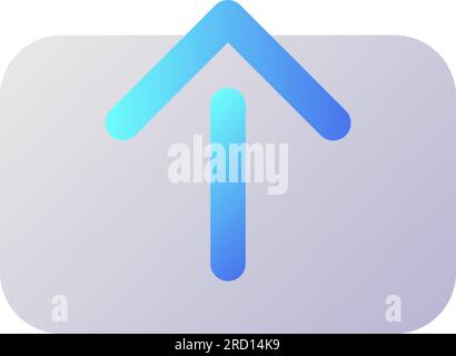 Upload pixel perfect flat gradient two-color ui icon Stock Vector