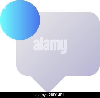 New message pixel perfect flat gradient two-color ui icon Stock Vector