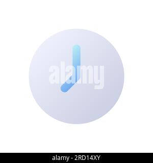 Clock pixel perfect flat gradient two-color ui icon Stock Vector
