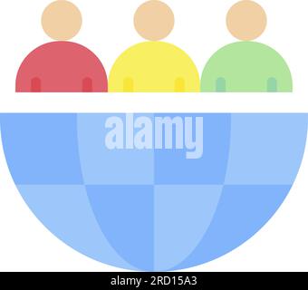 Outsource Icon Image. Stock Vector