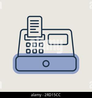 Cash machine icon. E-commerce sign. Graph symbol for your web site design, logo, app, UI. Vector illustration, EPS10. Stock Vector