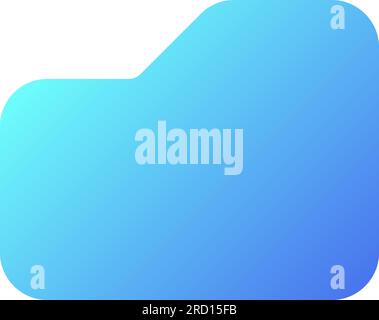 Folder pixel perfect flat gradient two-color ui icon Stock Vector