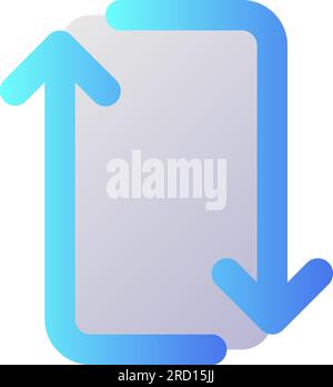 Repeat pixel perfect flat gradient two-color ui icon Stock Vector