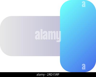 Switch on pixel perfect flat gradient two-color ui icon Stock Vector