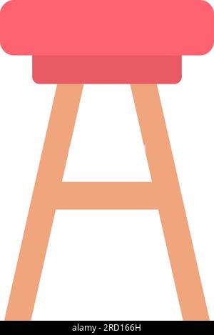 Stool Icon Image. Stock Vector