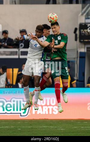 during the Concacaf 2023 Gold Cup final, Sunday, July 16, 2023, at SoFi Stadium, in Inglewood, CA. Mexico defeated Panama 1-0. (Jon Endow/Image of Spo Stock Photo