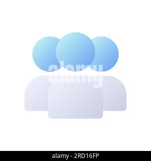 Online community pixel perfect flat gradient two-color ui icon Stock Vector