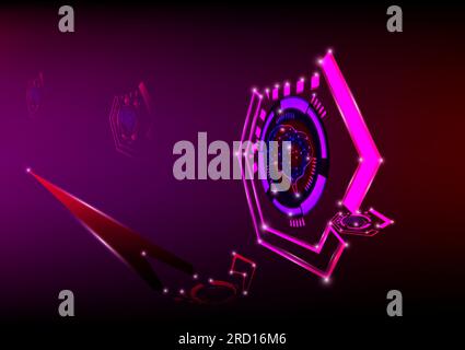 Abstract backgrounds gear engineering technology network communication brain science graphic design vector illustration Stock Vector