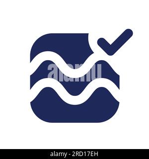 Float effect applying black pixel perfect solid ui icon Stock Vector