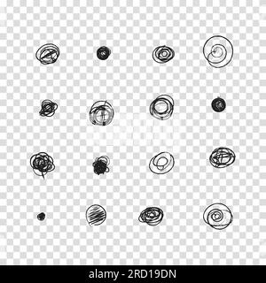Set hand drawn vector scribble. Doodle infographic elements isolated on ...