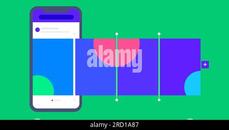 Smartphone design with social media interface Stock Vector Image & Art ...