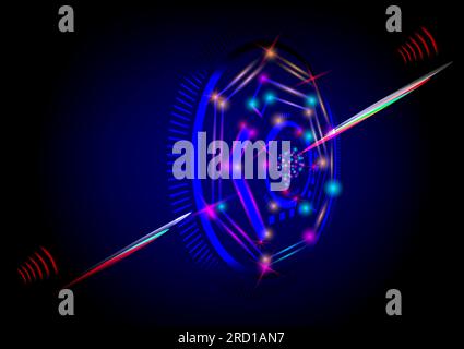 Abstract backgrounds gear engineering technology telecoms global concepts innovation graphic design vector illustration Stock Vector