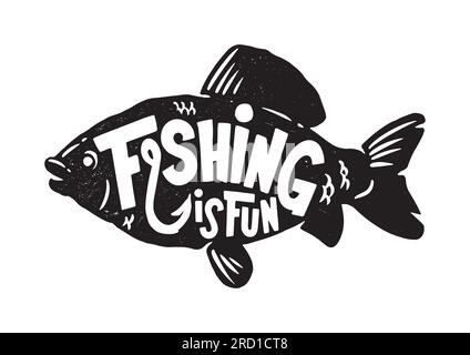 Pike. Vector illustration of a sketch jumping fish. Fishing logo