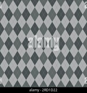 Seamless argyle pattern. Diamond shapes background. Vector illustration Stock Vector