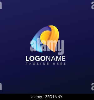 Letter gradient colorful logo design Stock Vector Image & Art - Alamy