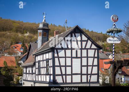 geography / travel, Germany, Hesse, Niedernhausen, The old city hall of Engenhahn, Niedernhausen, ADDITIONAL-RIGHTS-CLEARANCE-INFO-NOT-AVAILABLE Stock Photo