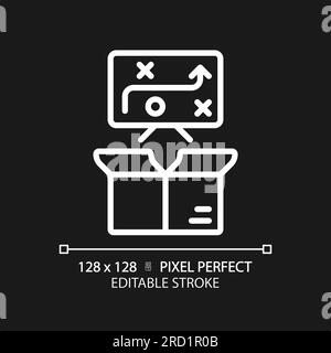 2D customizable performance method linear icon Stock Vector