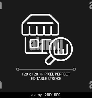 2D customizable outlet linear icon Stock Vector