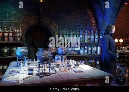 Snape's potion classroom at the warner bros studio tour London - The ...