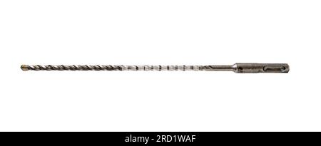 Concrete drill bit for perforator isolated on white Stock Photo