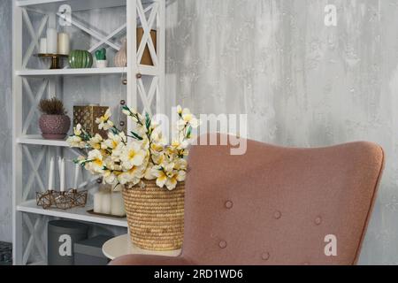 Modern studio interior, copy space Stock Photo