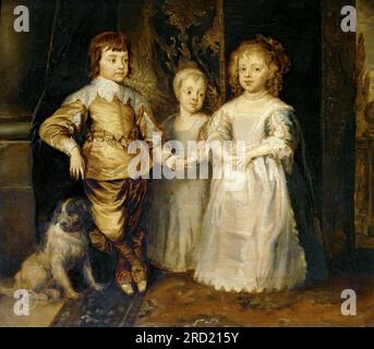 This 18th-century copy of Anthony van Dyck's work depicts the three ...
