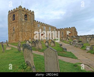 Church of St Mary - Abbey Plain, Whitby , North Yorkshire, England, UK, YO22 4JR Stock Photo
