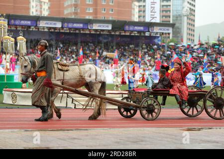 Ulaanbaatar, Mongolia. 11th June, 2023. Opening ceremony of the 2023 naadam festival. Credit: L.Enkh-Orgil. Stock Photo