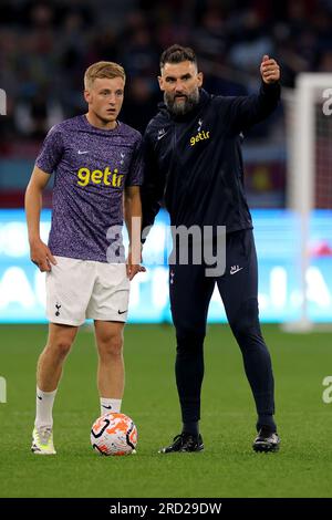 6th November 2019; Vozdovac Stadium, Belgrade, Serbia; UEFA Under 19 UEFA  Youth league football, FK Crvena Zvezda under 19s versus Tottenham Hotspur  under 19s; Harvey White of Tottenham Hotspurs FC breaks with