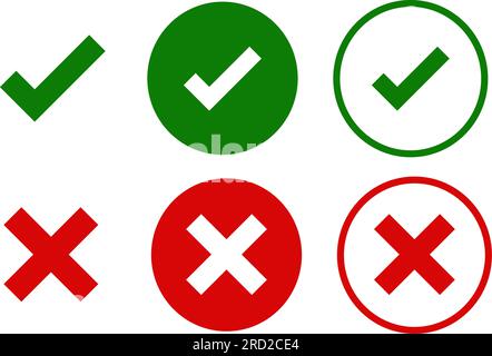 Flat round check mark green icon, button. Tick symbol isolated on