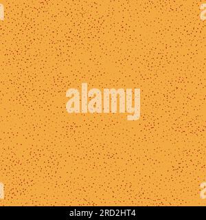 Seamless abstract polka dot pattern. Dusty hand drawn drip points on gold background. Stone terrazzo texture, ink blots stain, grain, paint splash, sp Stock Vector