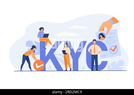 Know your customer concept Stock Vector